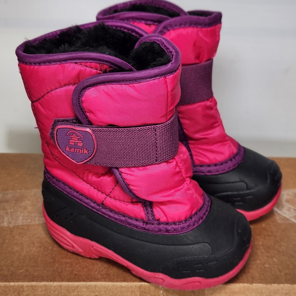 Kamik Snowbug 5 Snow Boots Toddler Size 6 Rose Pink Waterproof Insulated